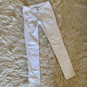 Low Waist White Jeans
